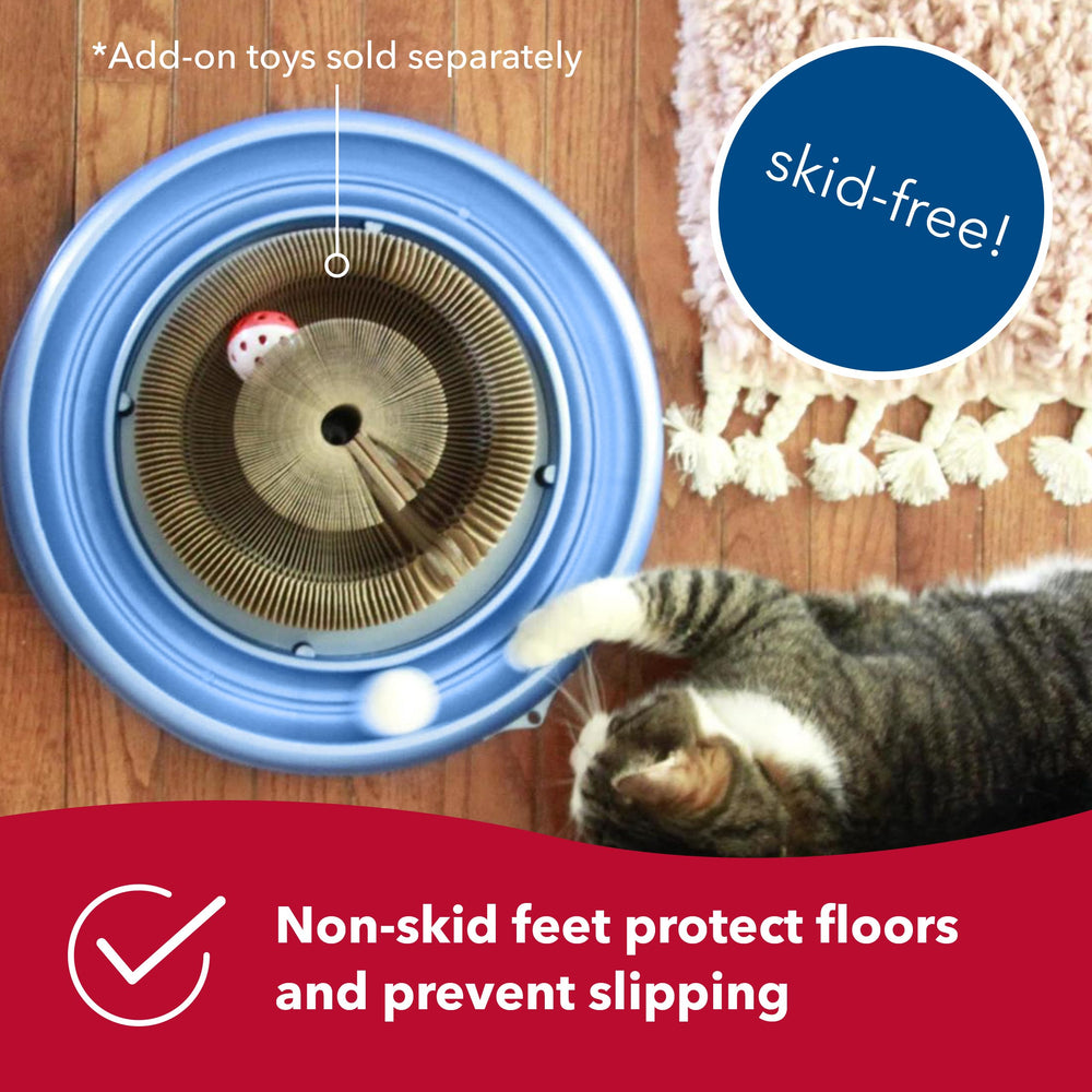 Bergan Coastal Pet Turbo Scratcher replaceable-pad extends use over time.