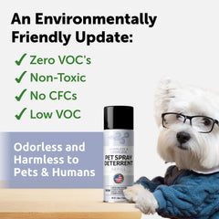 Berkland dog deterrent refill in action near doors for boundary reminders