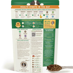 Bernie's Perfect Poop bottle label highlighting premium ingredients
