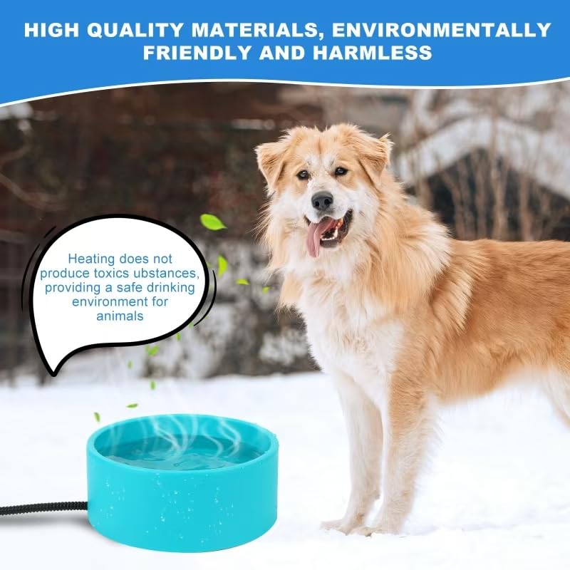 Berverra heated water bowl with 3.2L capacity ensures ample drinkable water.