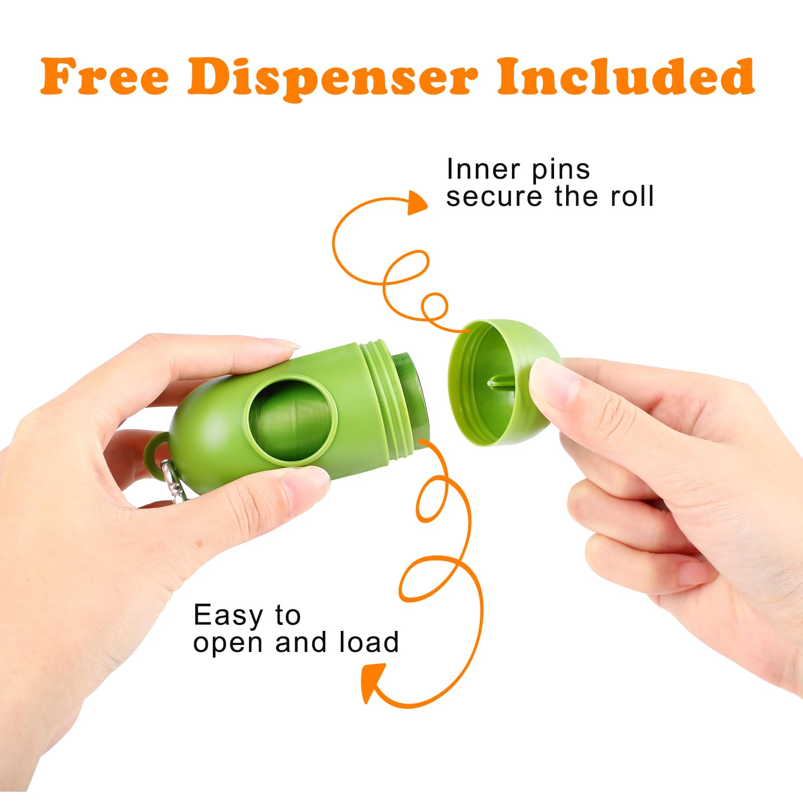 Beshula 23x33 cm poop bags illustrate large size for big messes