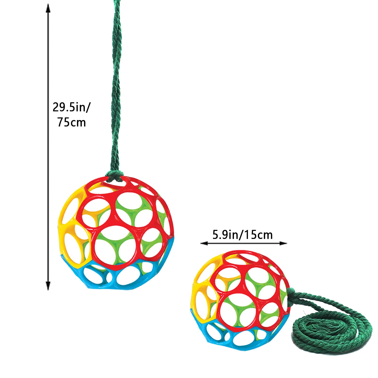 Besimple feeding ball in action shows a horse headbutting for extended play.