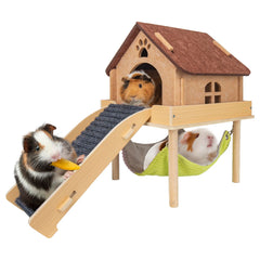 BESNEW guinea pig hammock assembly demonstrates sturdy setup for quick, cozy playtime.