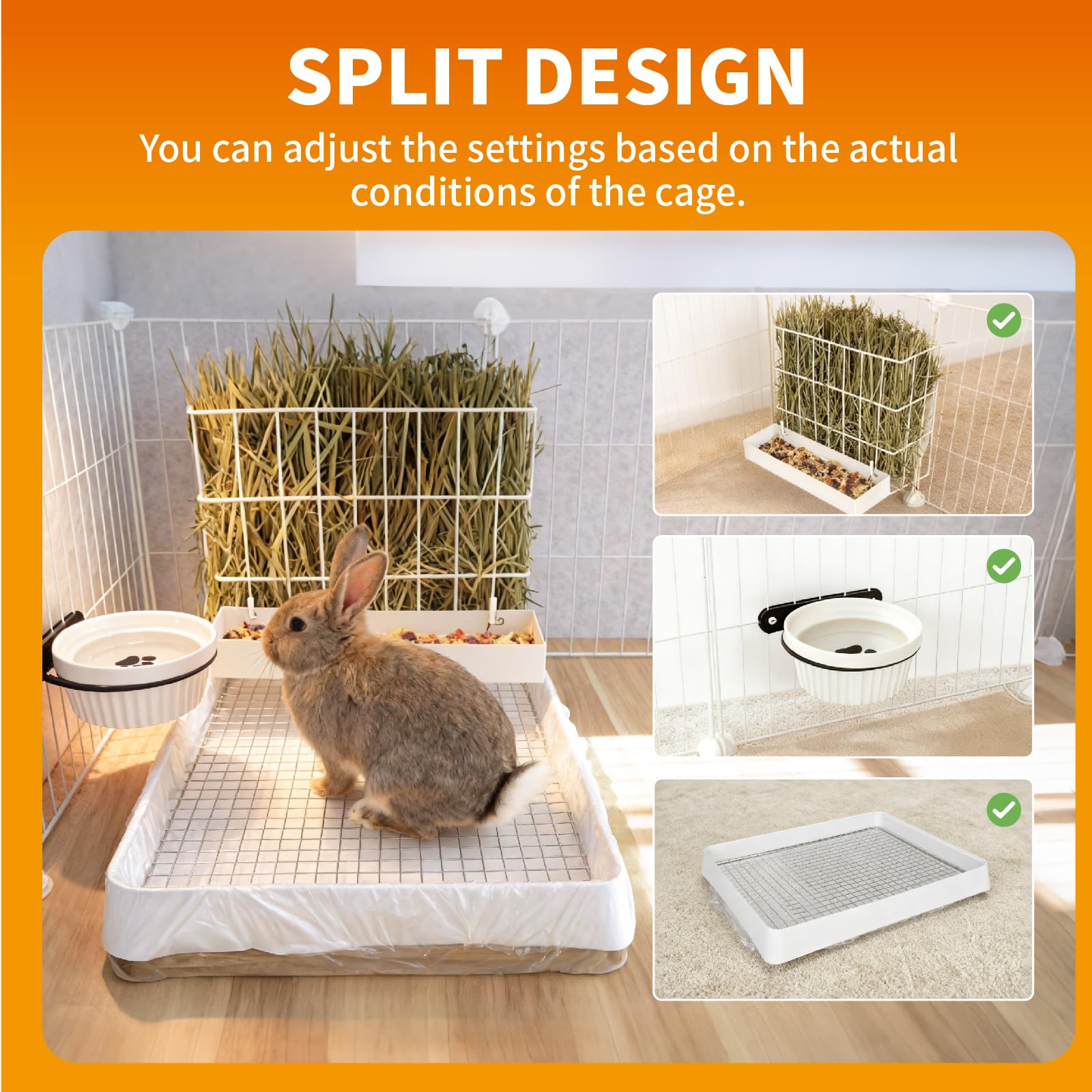 BESNEW hay tray with waste-preventing design catches scattered hay