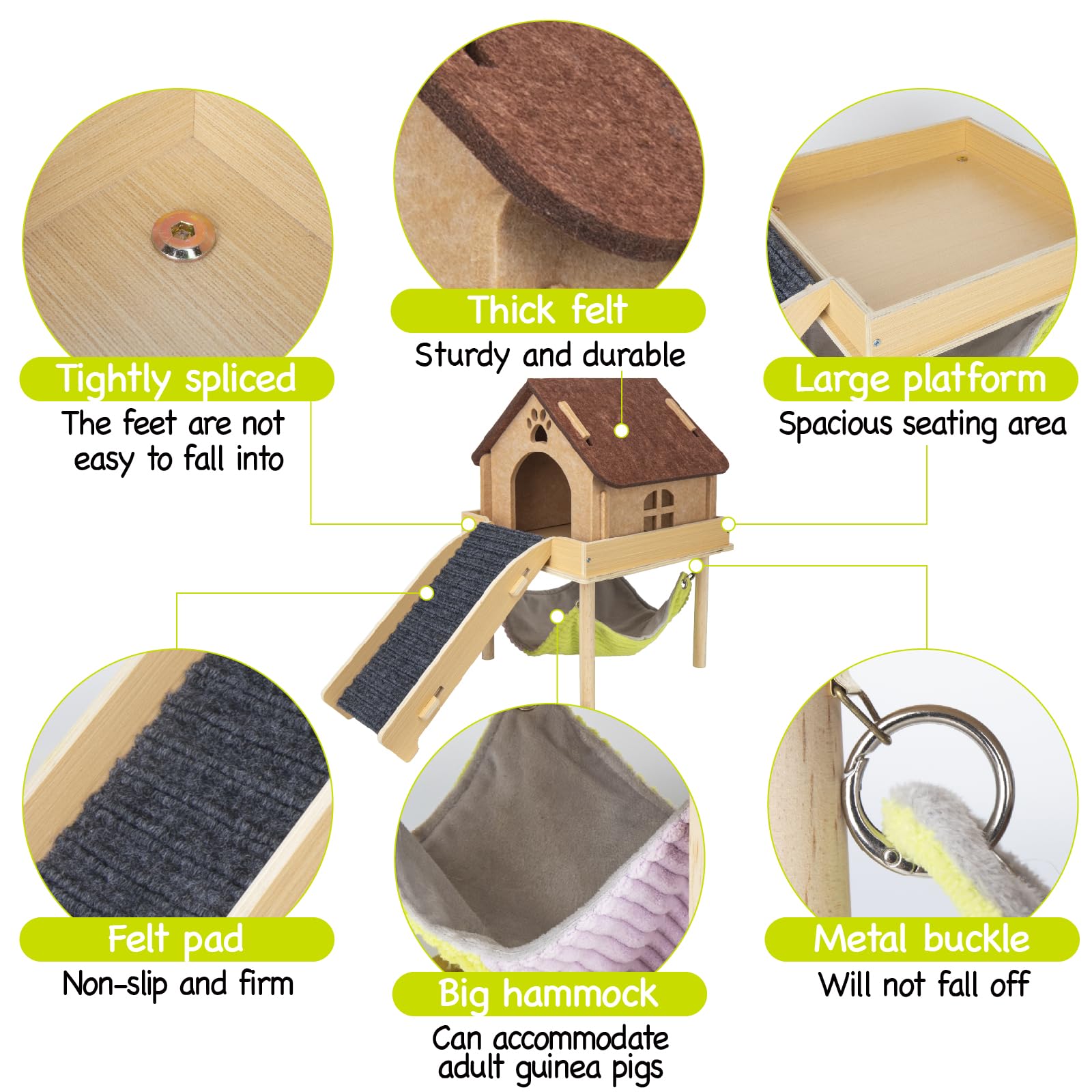 BESNEW stairs with felt pads enable easy, stable climbing.