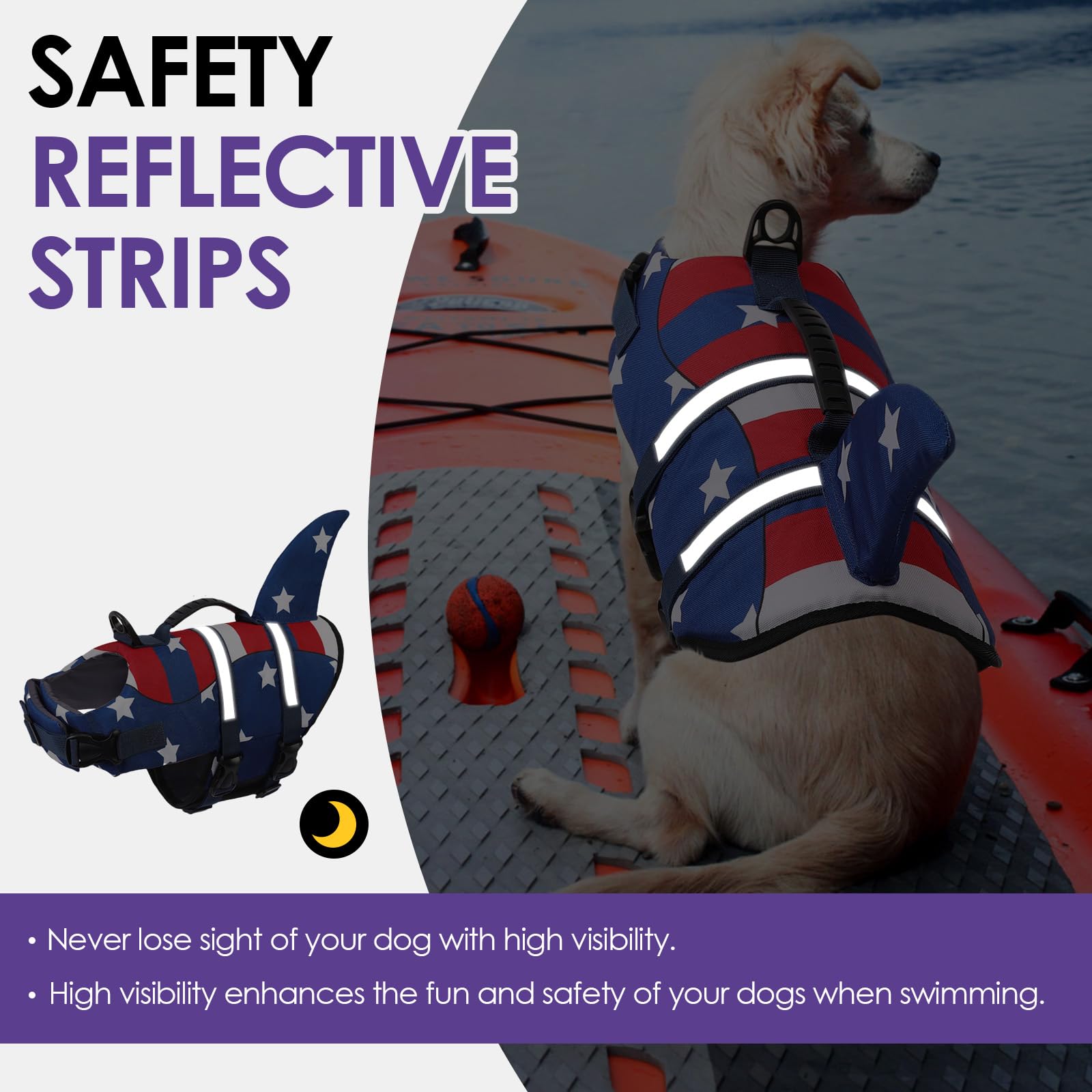 Bess Bridal life vest with reflective trim detail for safety
