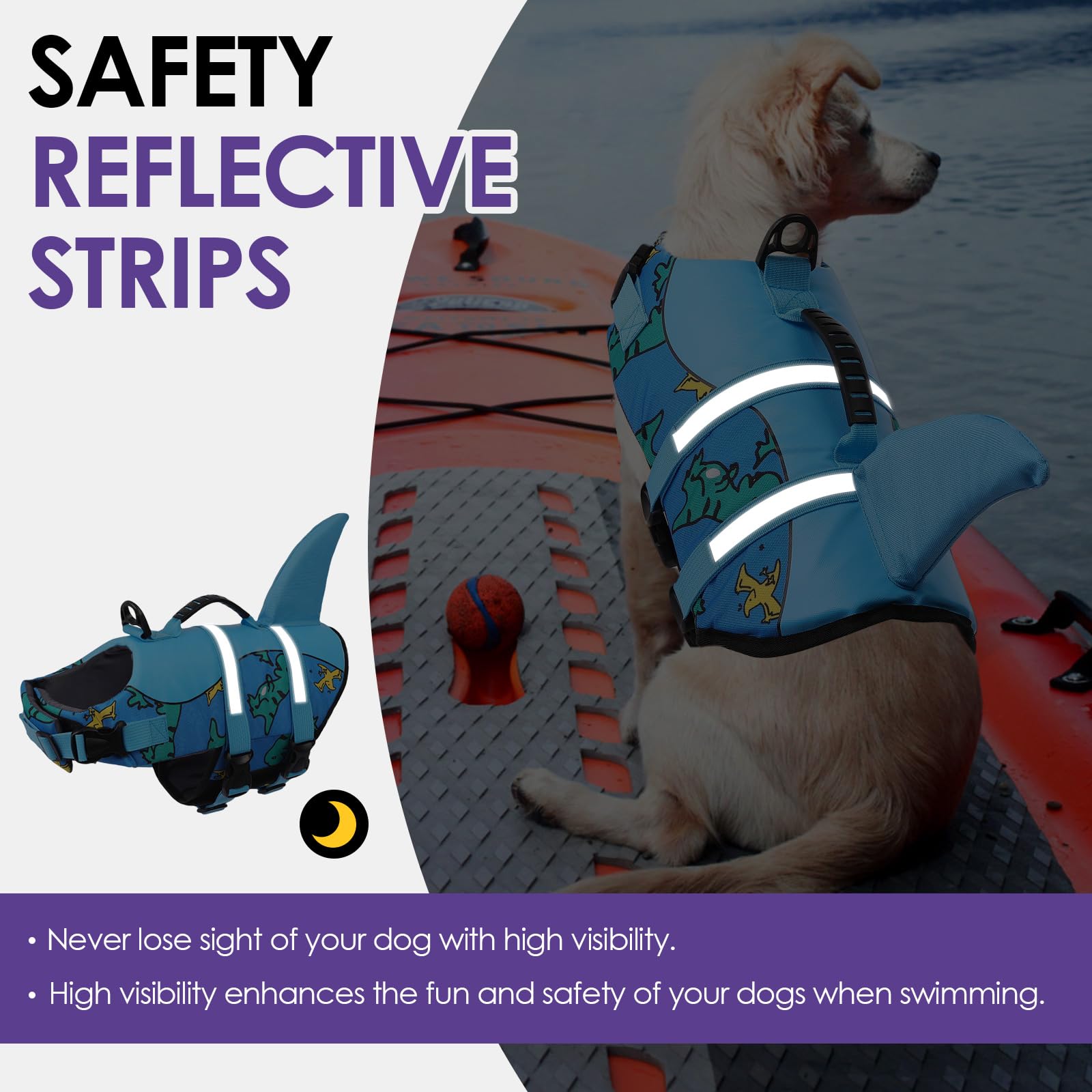 Bess Bridal life jacket reflective trims boost night safety