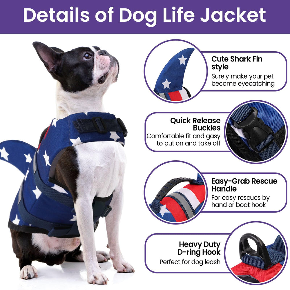 Bess Bridal dog life jacket size-chart measurements ensure a secure, comfortable fit.