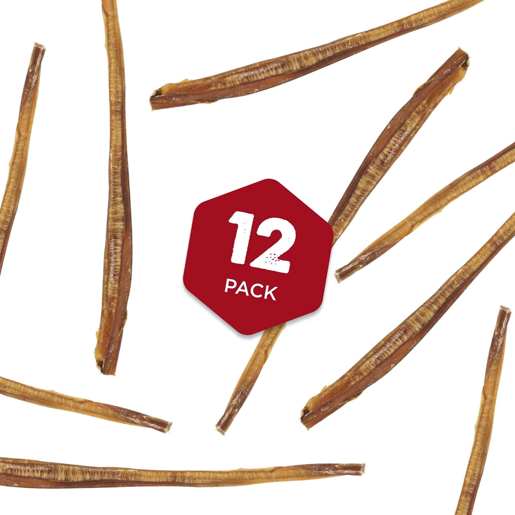 Best Bully Sticks 12in rawhide-free image highlights safer, grain-free treat.
