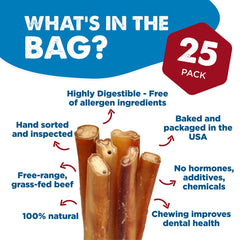 Best Bully Sticks 12-inch beef pizzle with natural scent; great for power chewers.