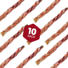 Best Bully Sticks 12-inch braided chew ideal for aggressive chewers and dental scraping.