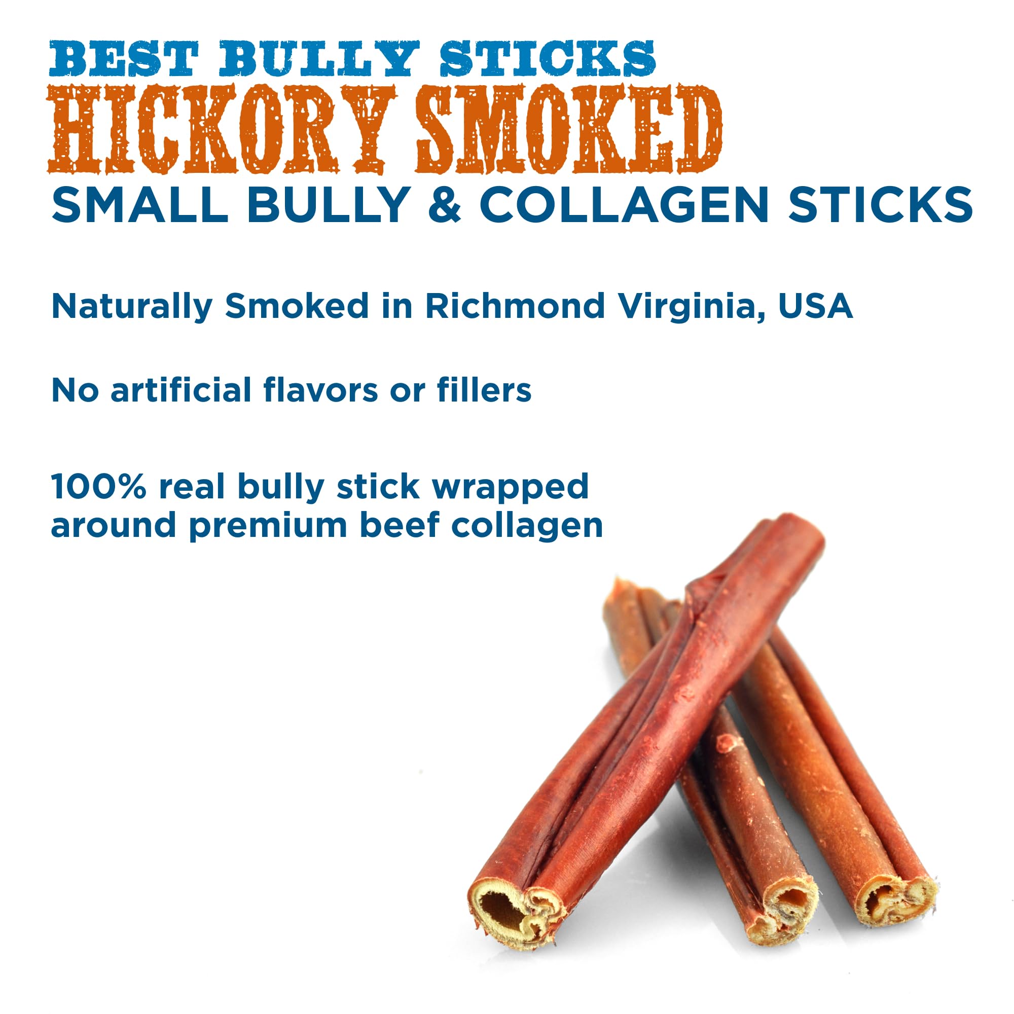Best Bully Sticks 5-count pack front view for long-lasting chews