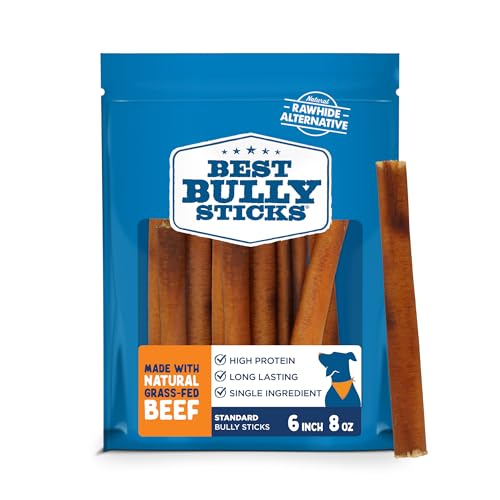 Best Bully Sticks 6 Inch chew pack hero showing durable chew for dental-friendly play