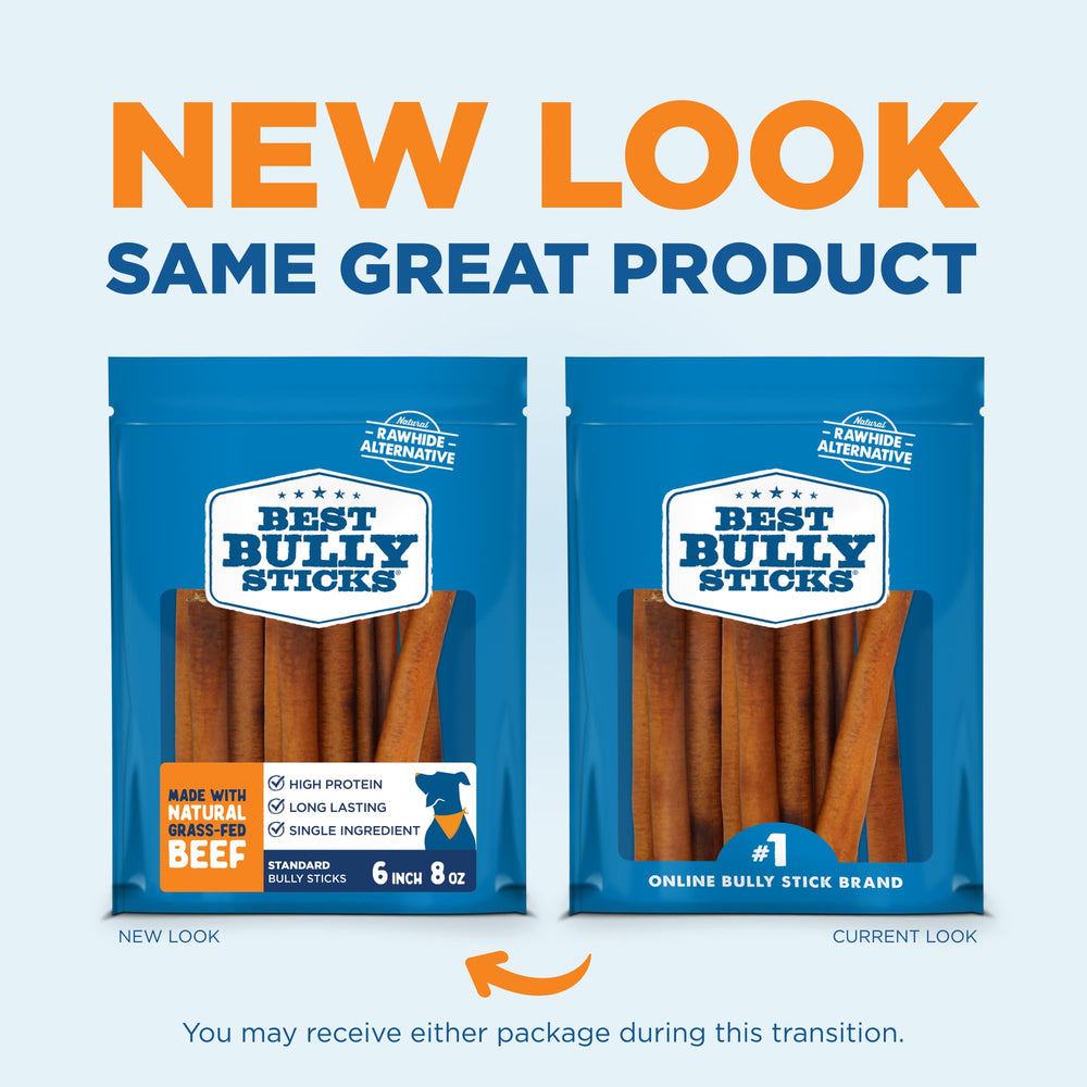 Best Bully Sticks 6 Inch chew closeup focusing on natural beef chew and long-lasting satisfaction