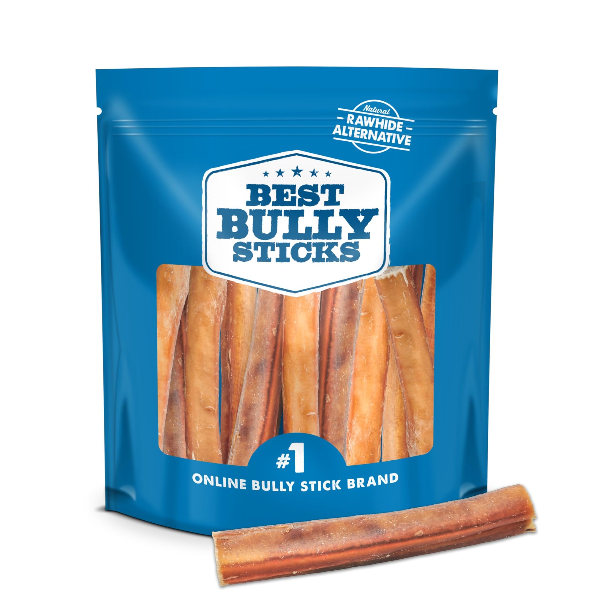 Best Bully Sticks 6-inch jumbo bully stick for dogs provides a long-lasting chew for large breeds.