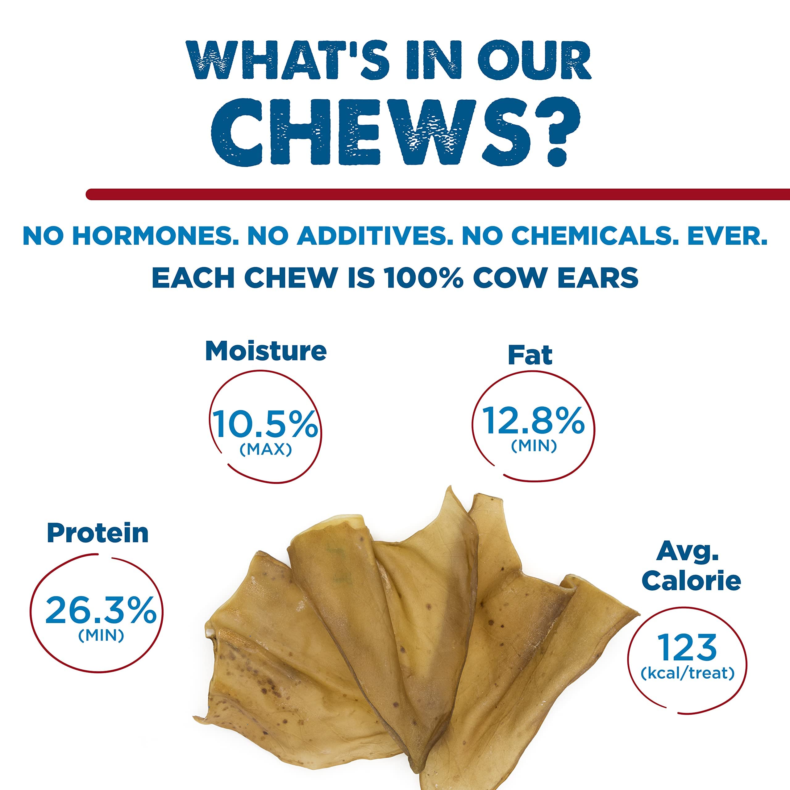 Best Bully Sticks cow ears grass-fed label emphasizes natural sourcing.