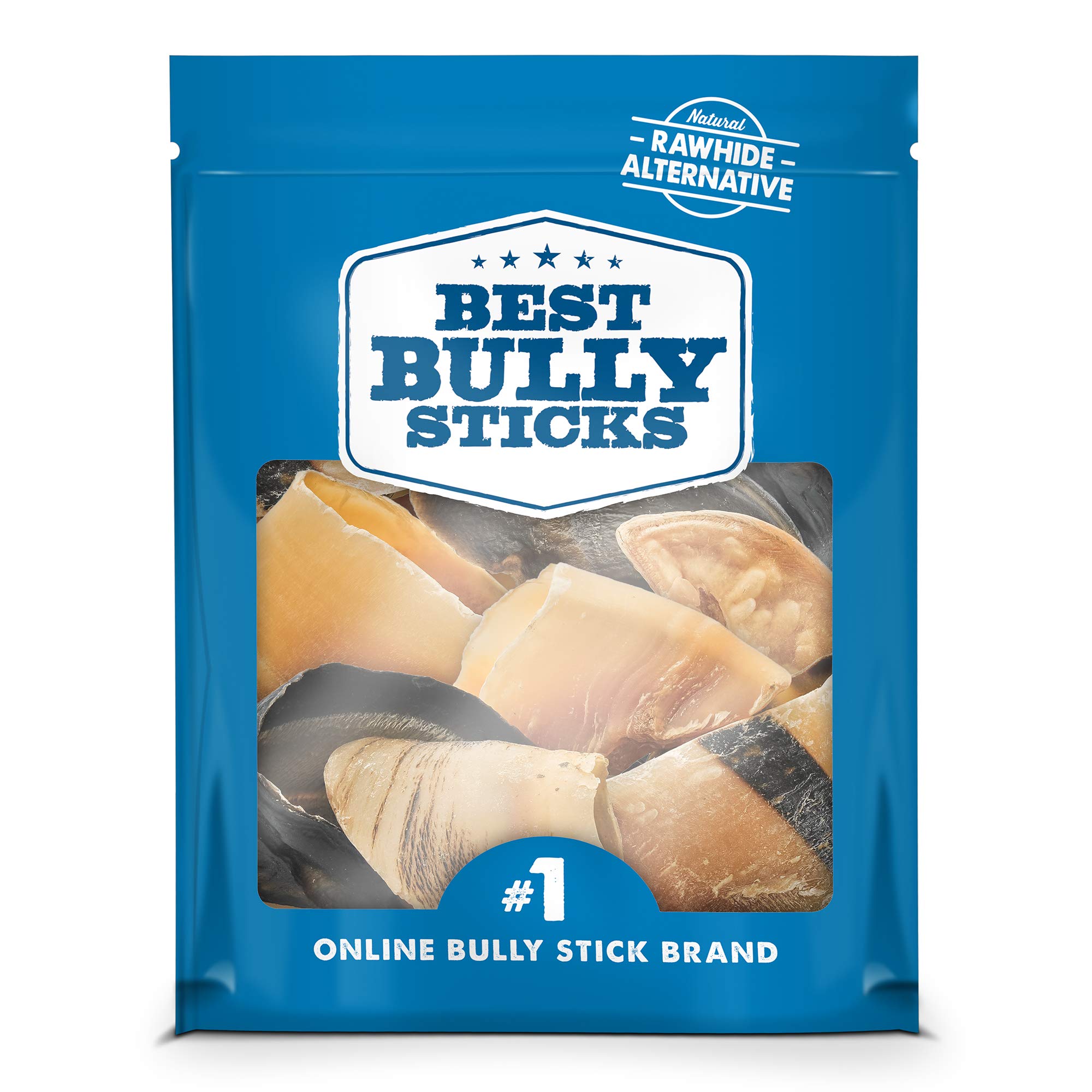 Best Bully Sticks cow hooves dense texture for dental cleaning chews.