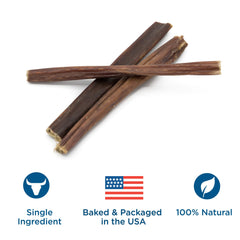 Best Bully Sticks crunchy hollow surface helps clean teeth during chew