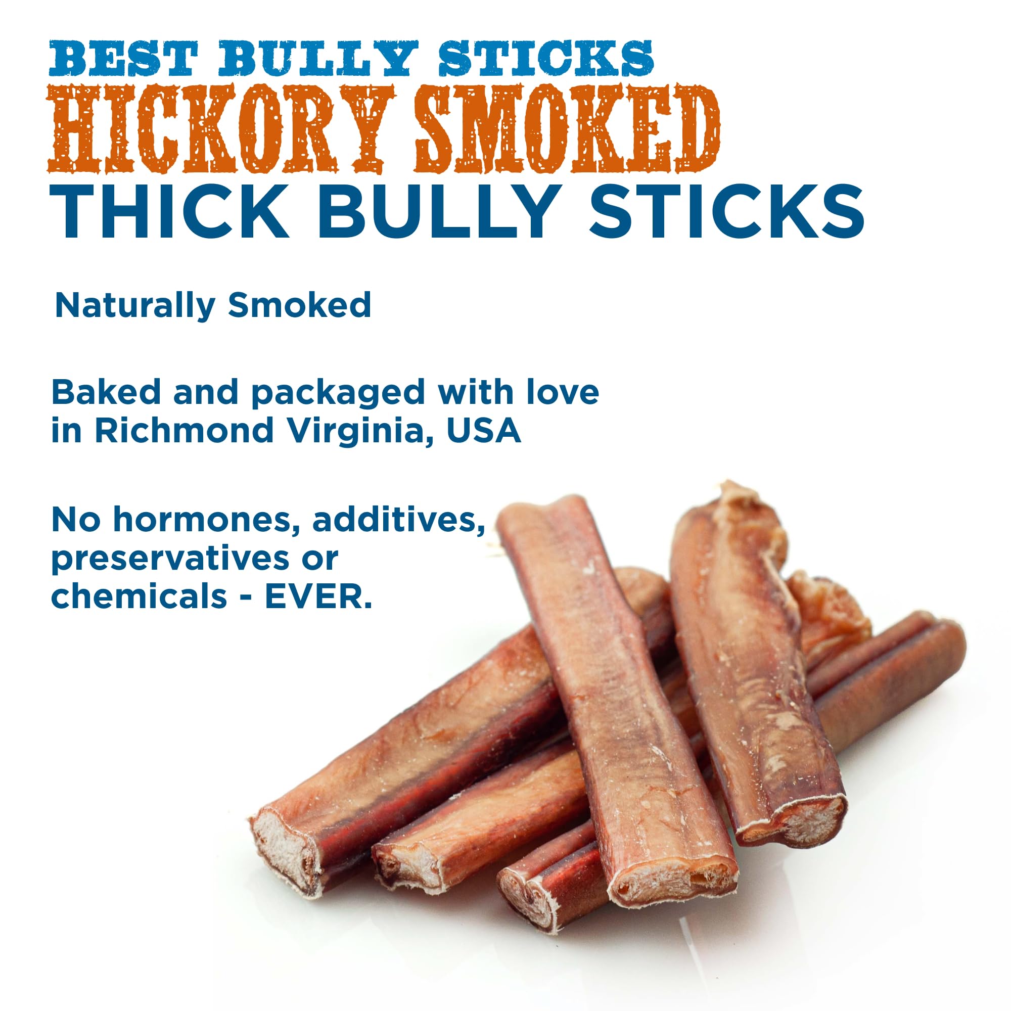 Best Bully Sticks dental-health-6in-chew image showing potential plaque reduction during chewing