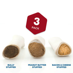 Best Bully Sticks filled shin bone with bully blend offers long-lasting flavor.