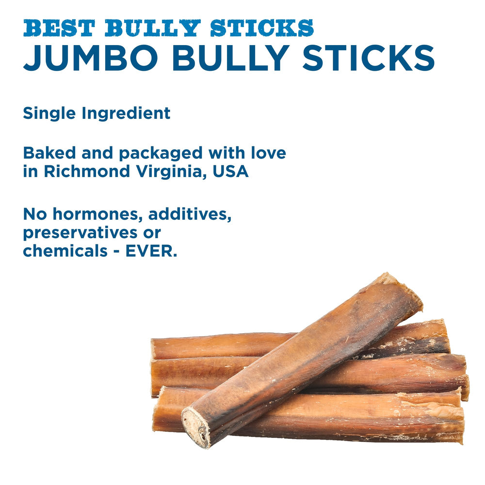 Best Bully Sticks free-range grass-fed beef 6inch—premium nutrition for dogs.