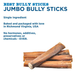 Best Bully Sticks free-range grass-fed beef 6inch—premium nutrition for dogs.
