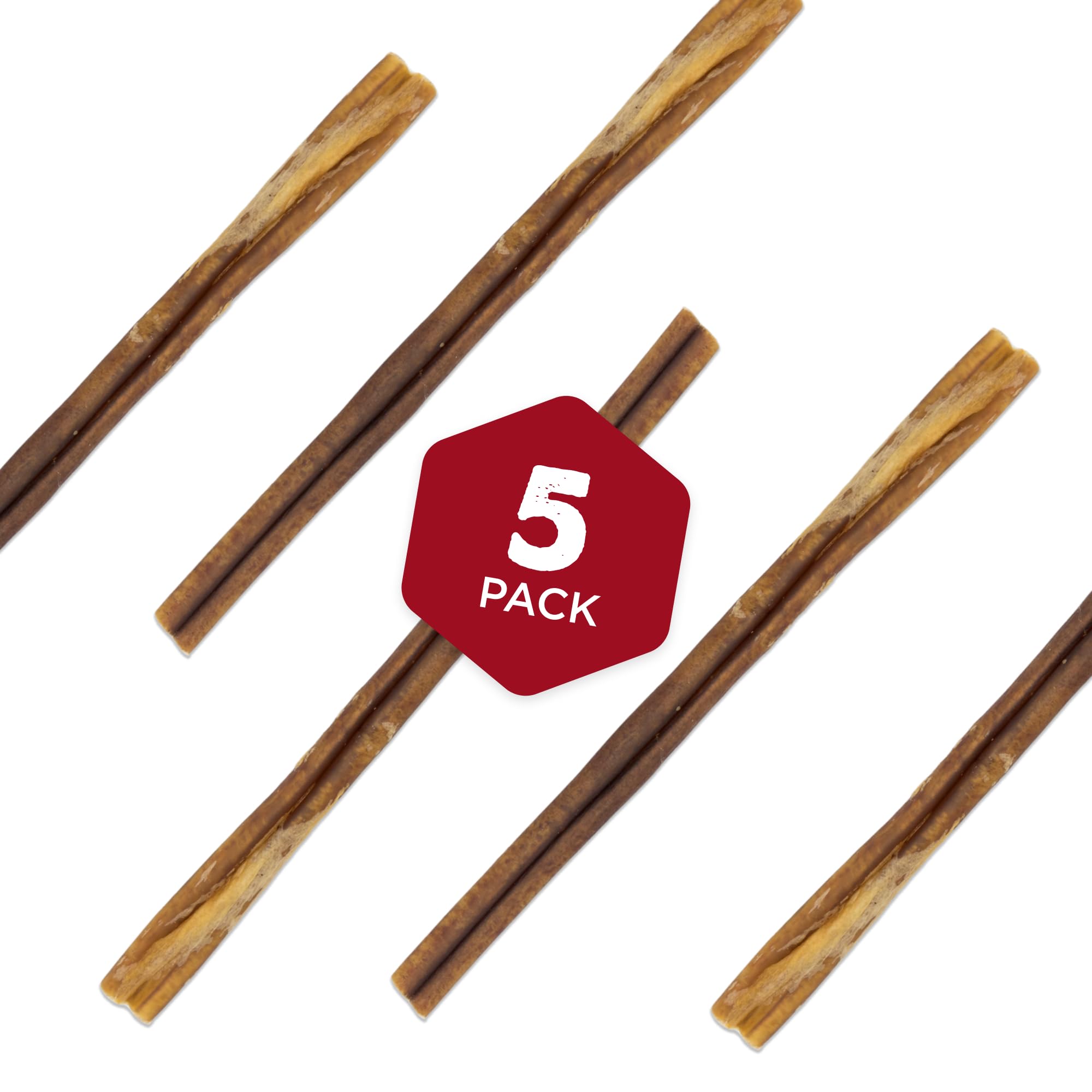 Best Bully Sticks grass-fed-beef-single-ingredient image highlights a natural, single-ingredient dog treat.