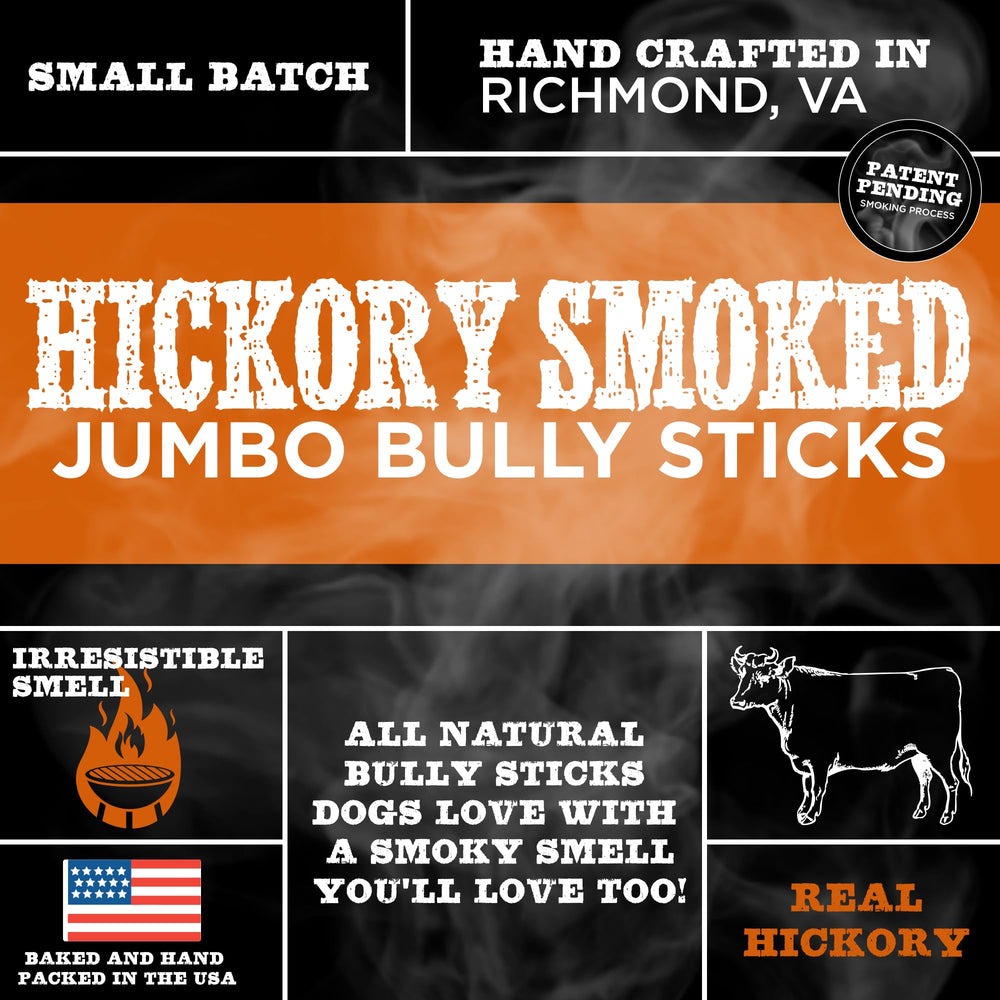 Best Bully Sticks hickory smoked 6in bully stick smoky aroma without odor