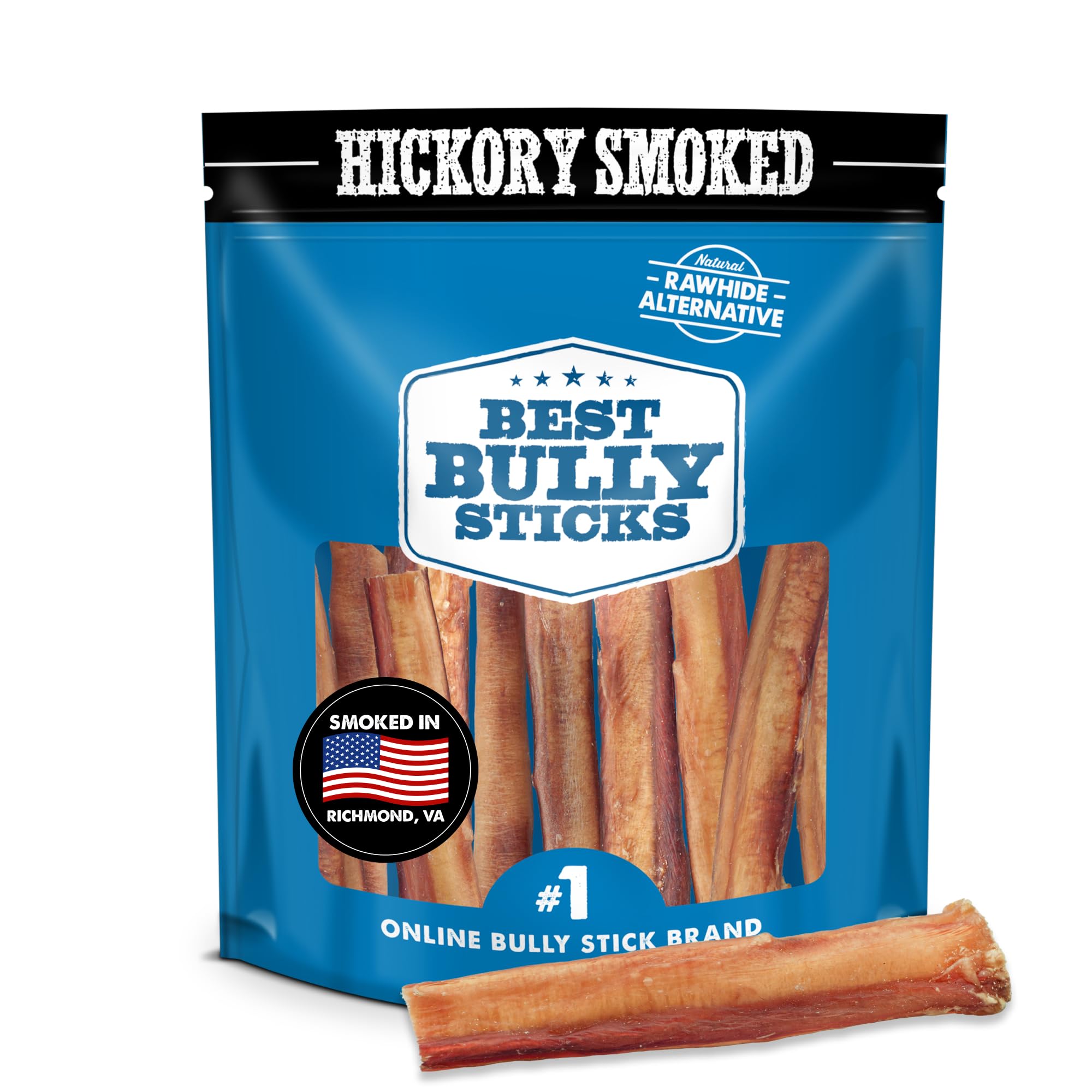 Best Bully Sticks hickory-smoked 6in dog-chews pack for rewarding training sessions