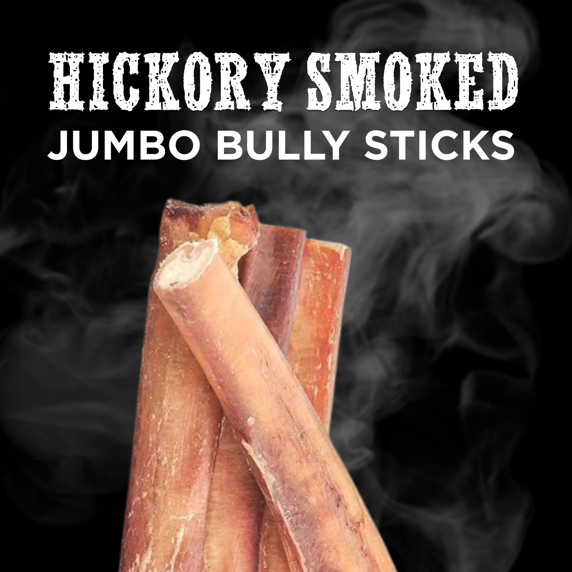 Best Bully Sticks Hickory Smoked Jumbo 6 Inch Aroma Closeup — irresistible smoky aroma enhances chewing.