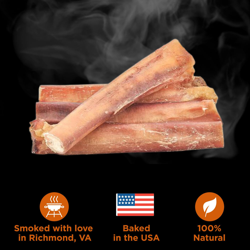 Best Bully Sticks Hickory Smoked Jumbo 6 Inch Dental Benefit — may support cleaner teeth during play.