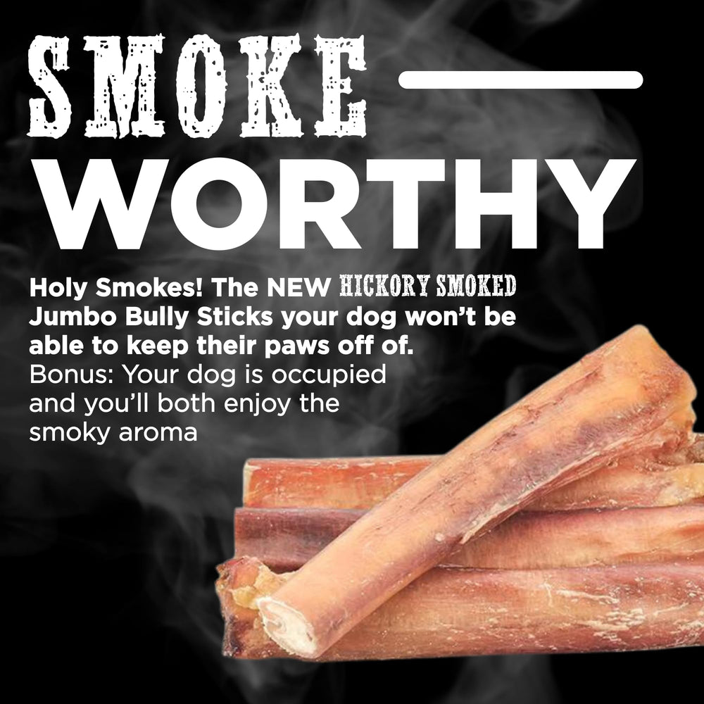 Best Bully Sticks Hickory Smoked Jumbo 6 Inch No Art Additives — simple, wholesome beef chews.