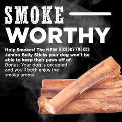 Best Bully Sticks Hickory Smoked Jumbo 6 Inch No Art Additives — simple, wholesome beef chews.