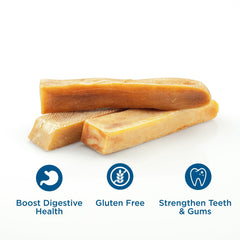 Best Bully Sticks Himalayan Yak Cheese stick out of pack shown as easy-to-portion chews