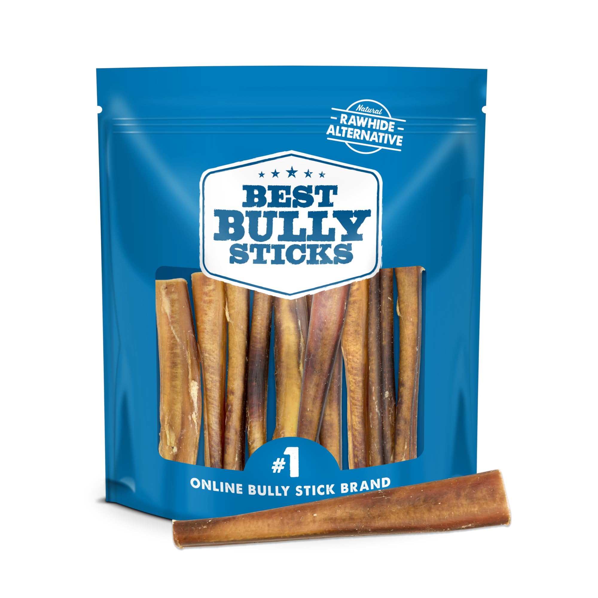 Best Bully Sticks jumbo bully stick 6inch pack—long lasting chew for large dogs.