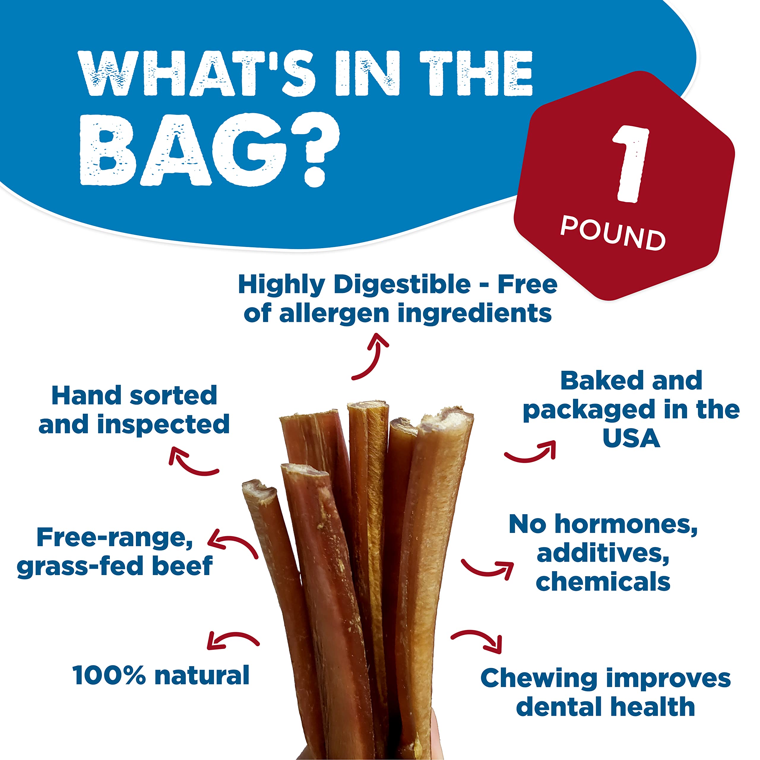 Best Bully Sticks odor-free junior bully stick 4-8 inch helps curb boredom in toy breeds.