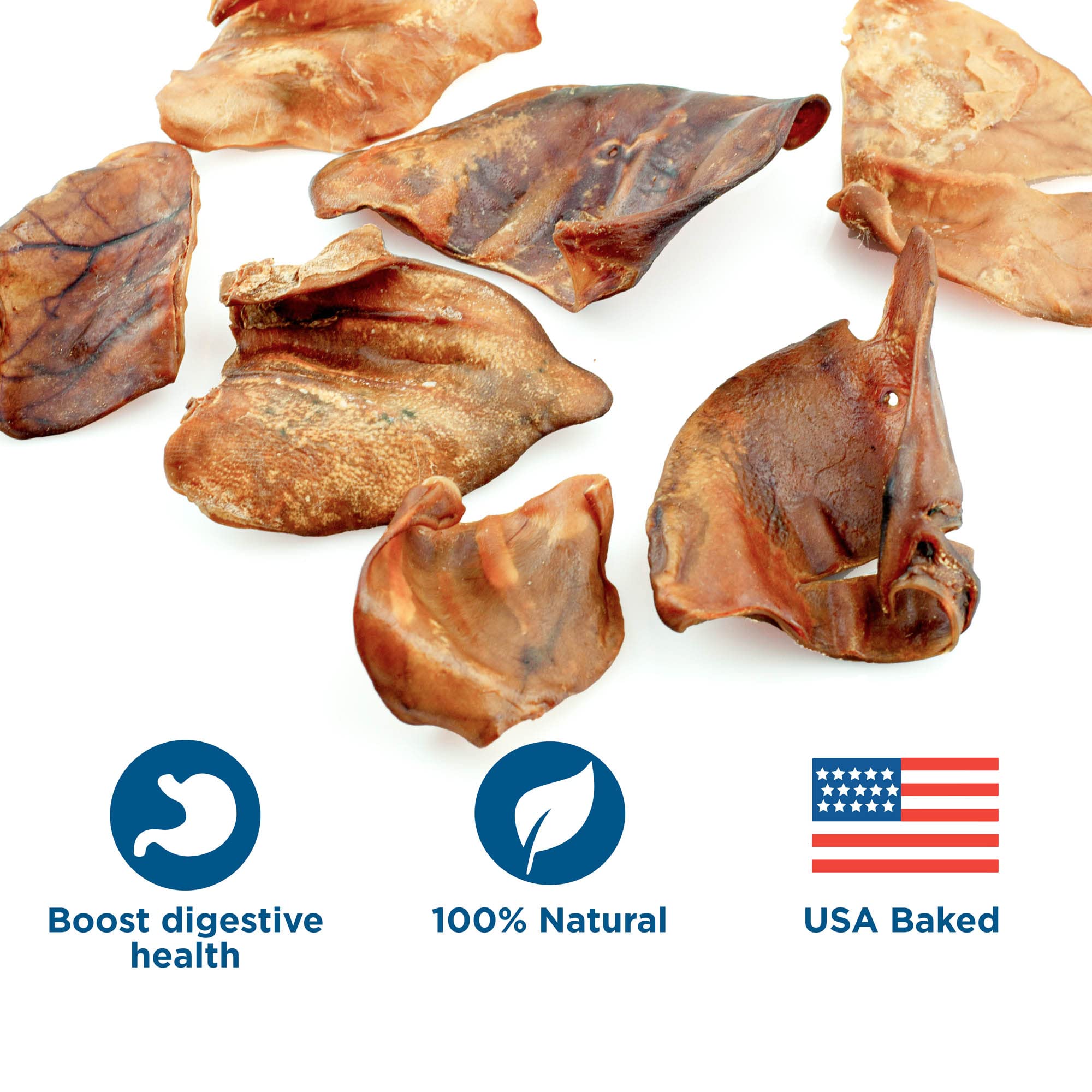 Best Bully Sticks pig ears dental-scrape-action shows tartar-cleaning chewing motion.