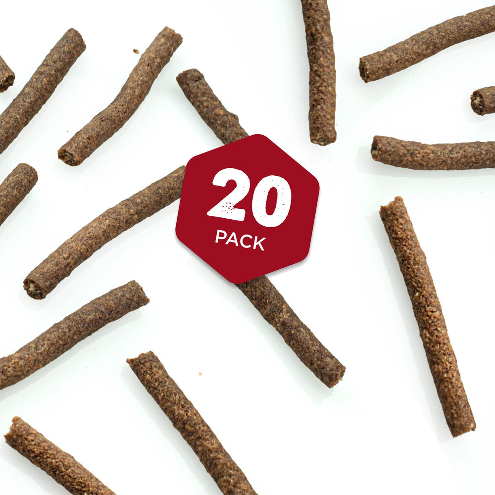 Best Bully Sticks beef snap sticks during a puppy training session for positive reinforcement.