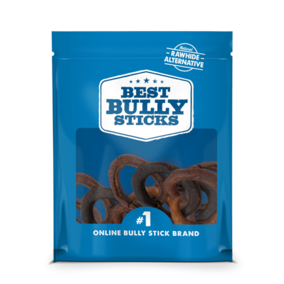 Best Bully Sticks puppy teething rings pack-shot shows a safe teething chew for small dogs