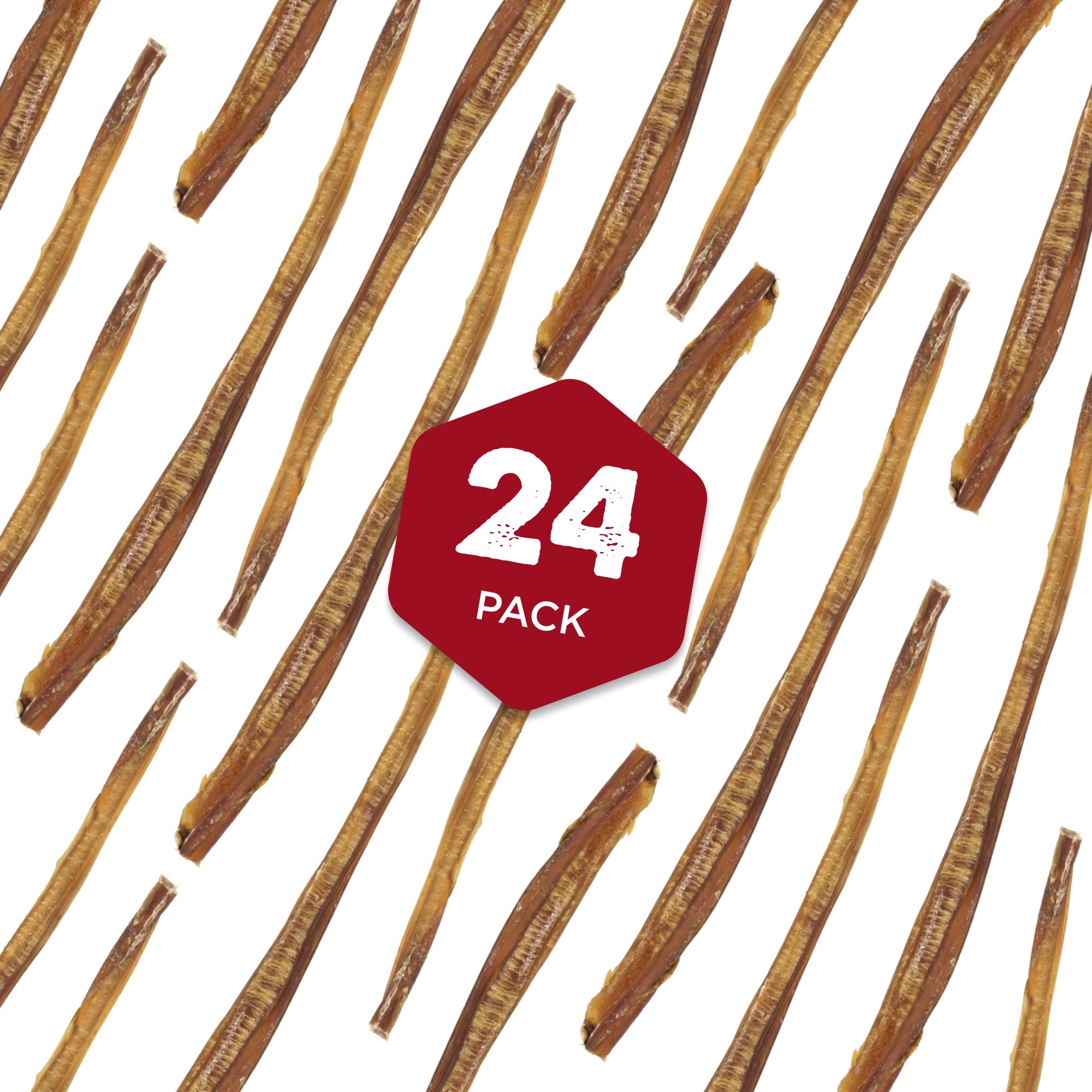 Best Bully Sticks senior-dog chew closeup—thin hollow design ideal for seniors and sensitive chewers.