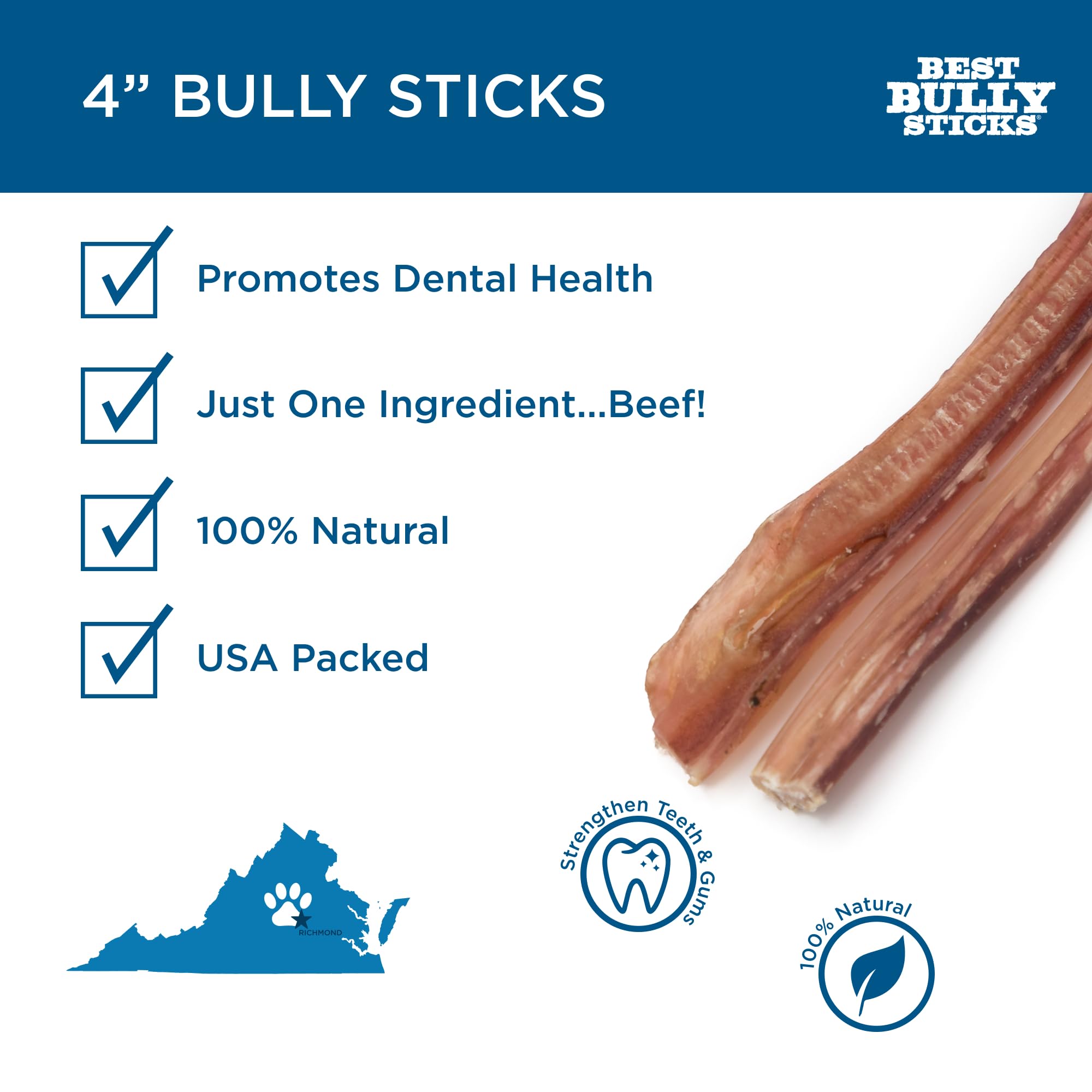 Best Bully Sticks small-dog treat ideal for toy breeds and training.