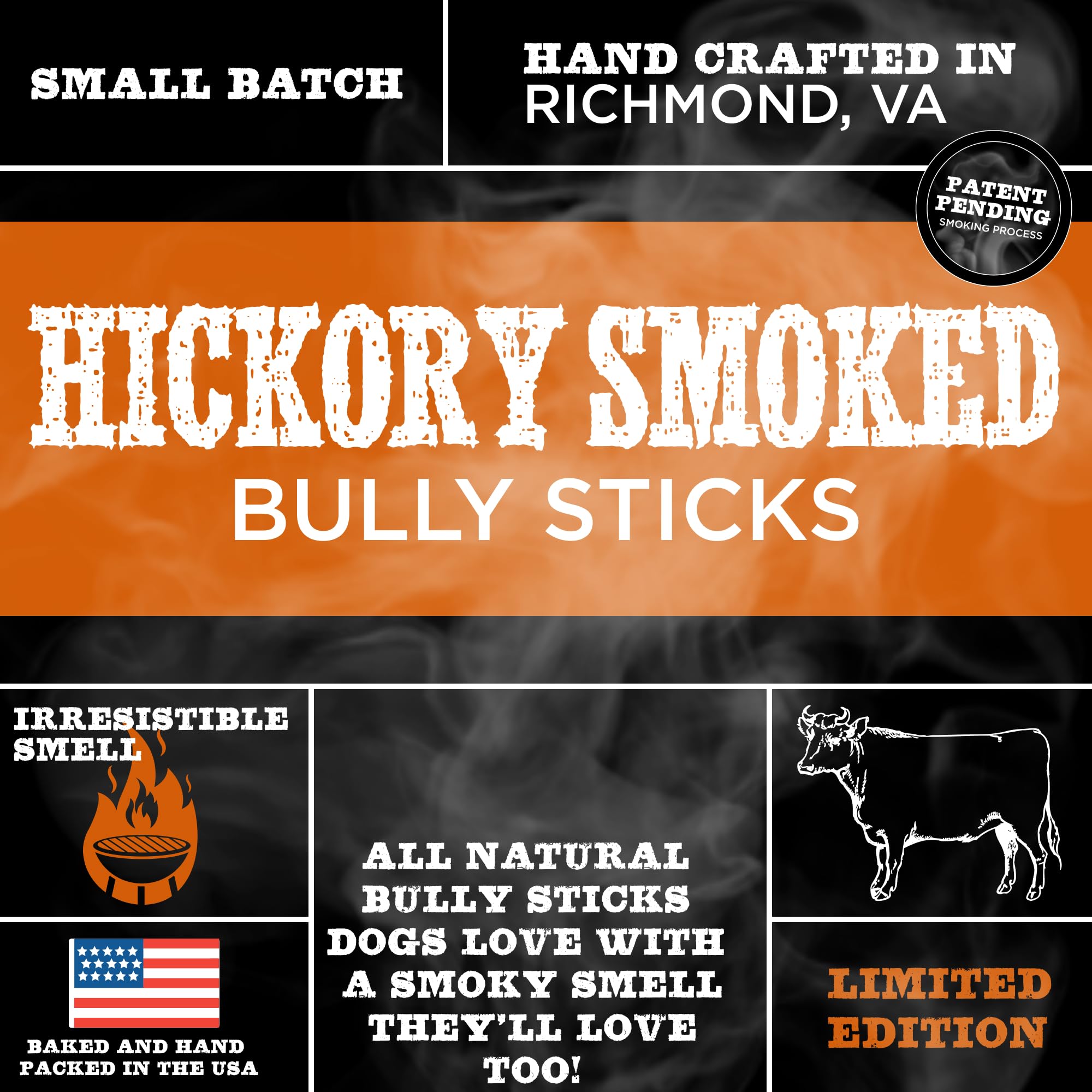 Best Bully Sticks smoky aroma image—appealing scent enhances chewing experience.