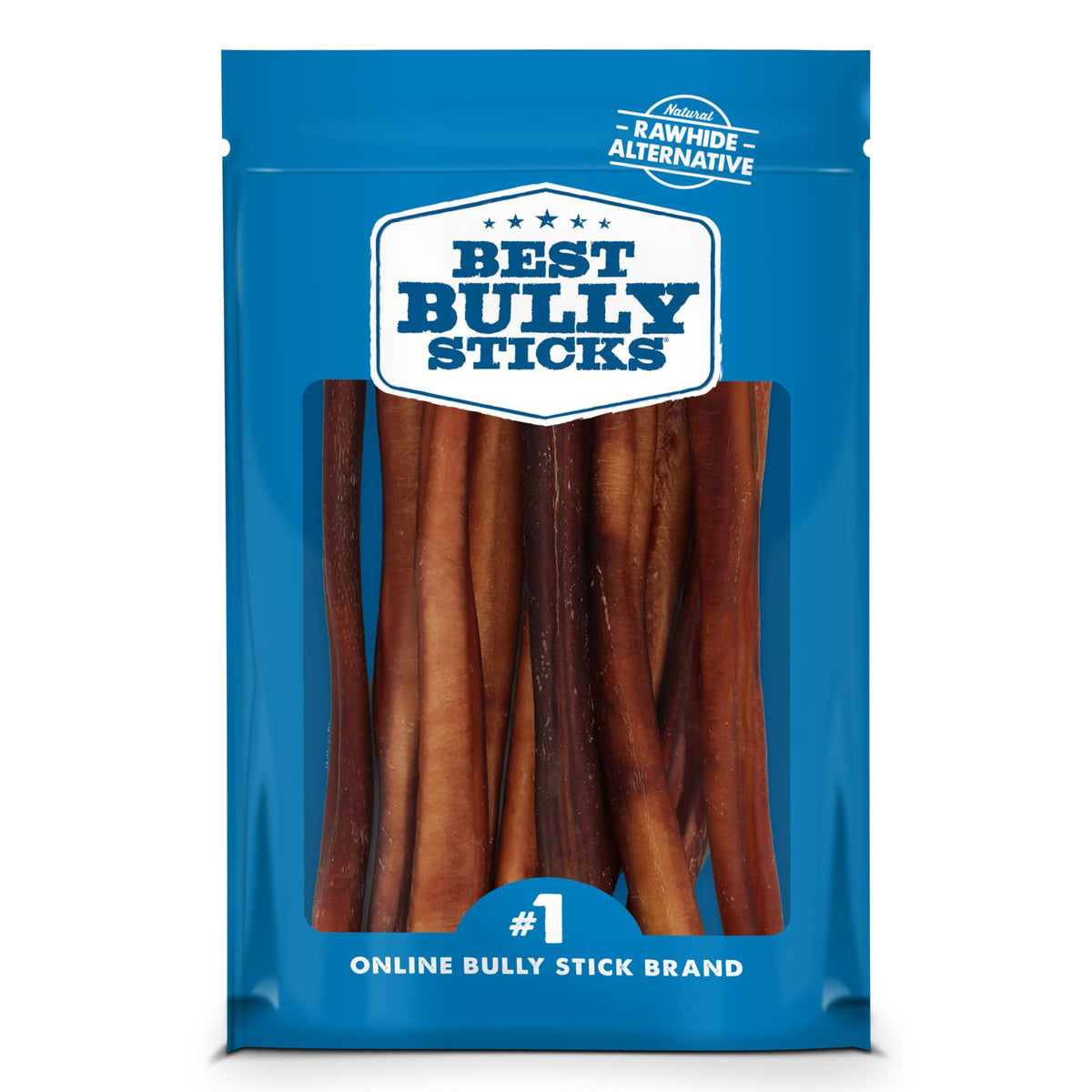 Best Bully Sticks thick 12-inch bully-stick pack—long-lasting chew for large dogs.