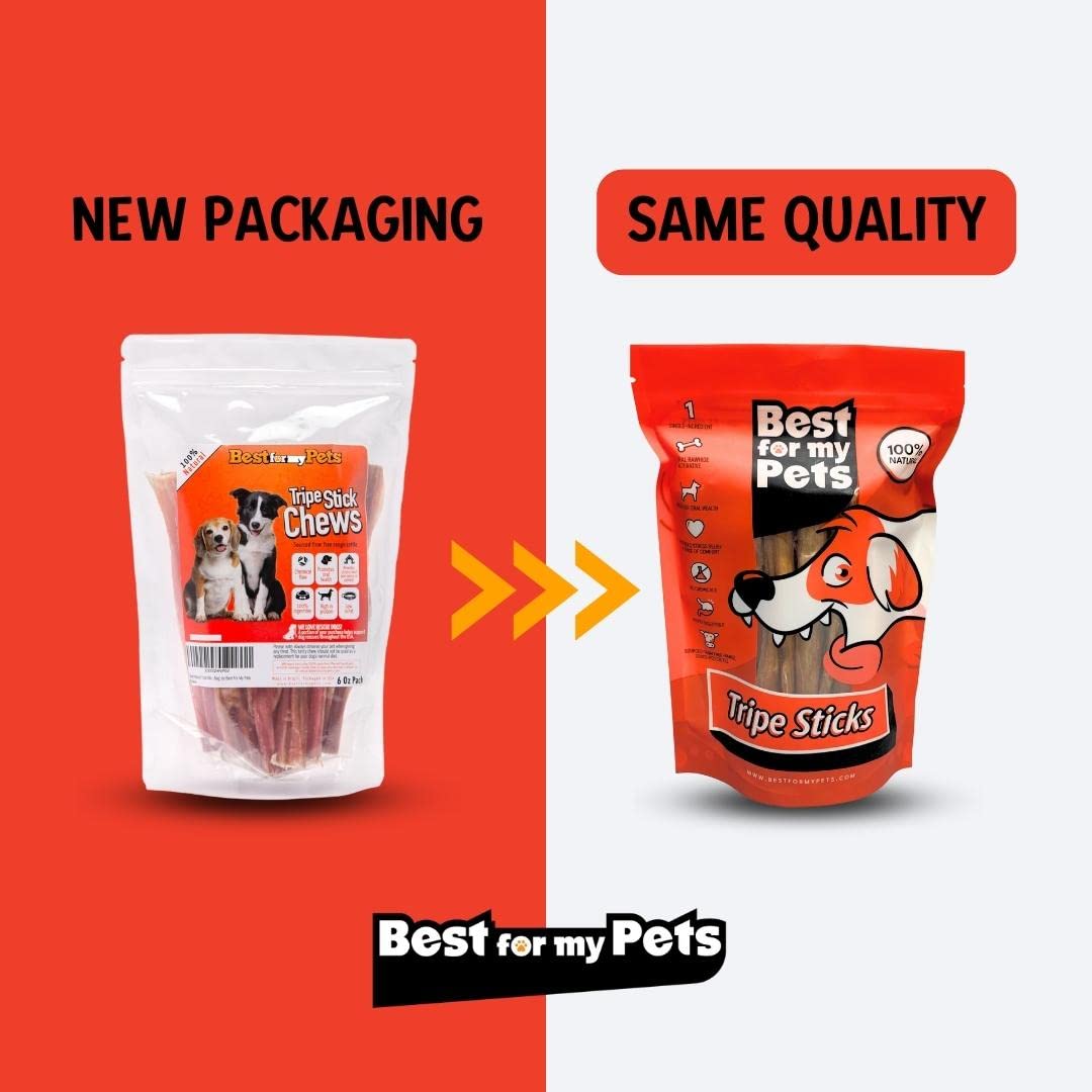 Best For My Pets Tripe Sticks texture detail shows long-lasting chew for small dogs