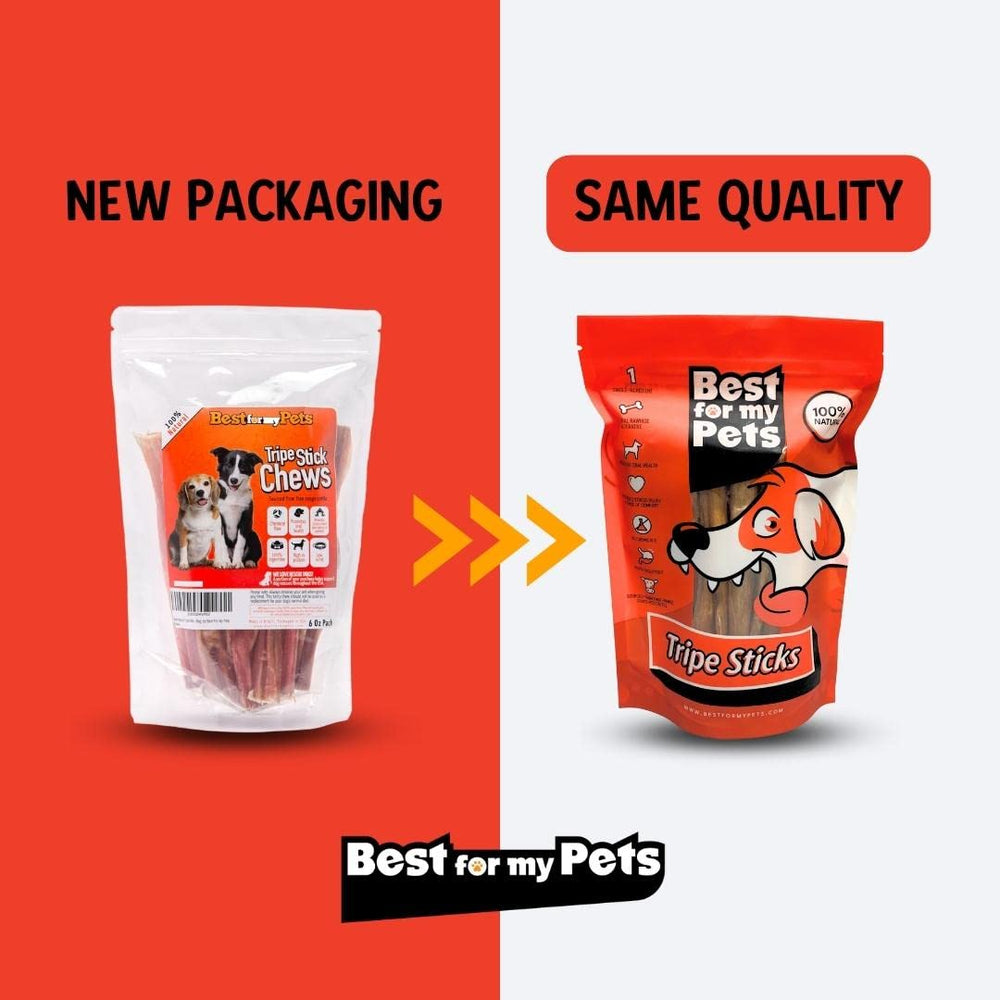 Best For My Pets Tripe Sticks texture detail shows long-lasting chew for small dogs