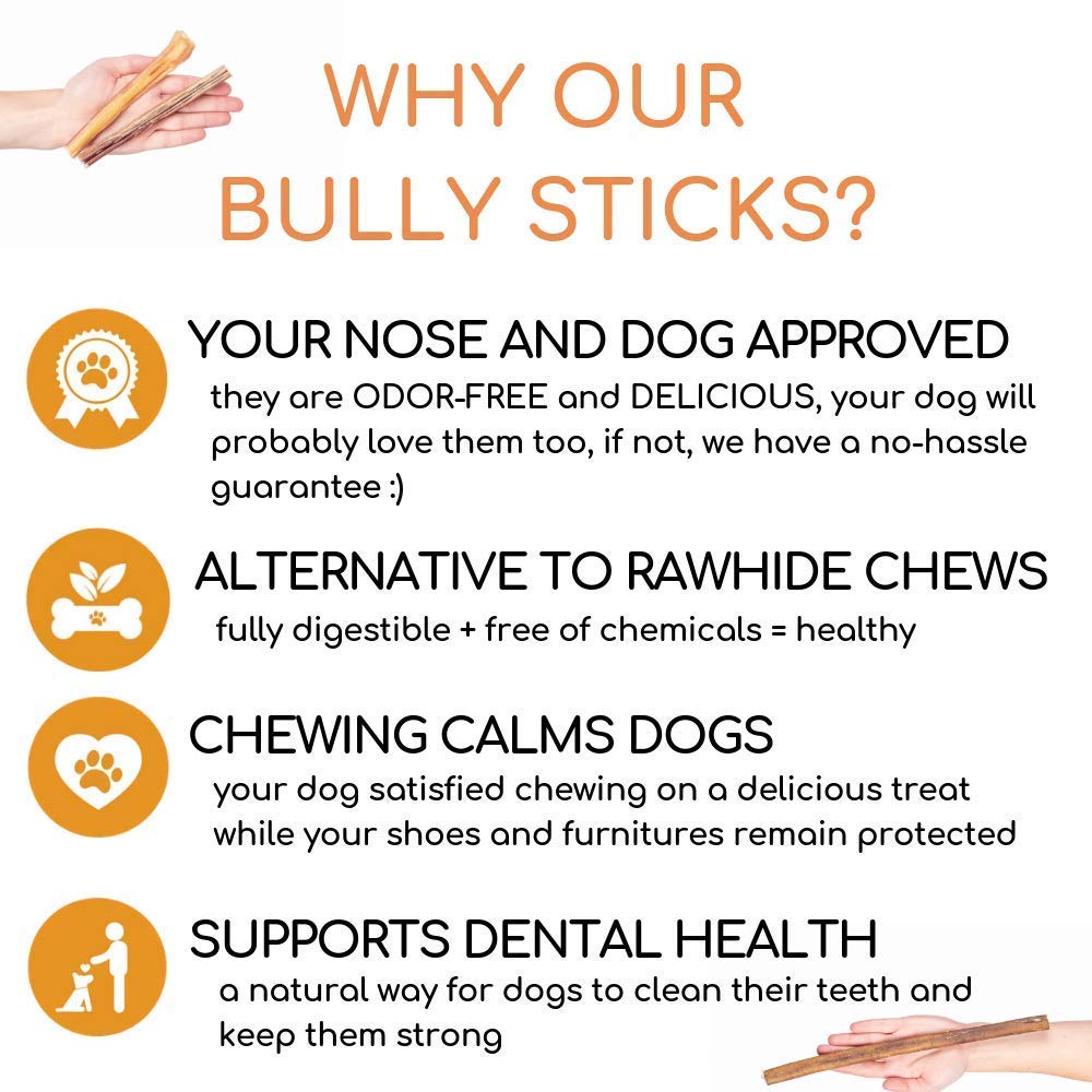 Best For My Pets USA-inspected beef bully sticks label and quality seal