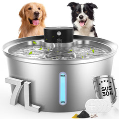 BEST JAJA dog water fountain assembly shows durable SUS304 stainless steel for long-lasting hydration.