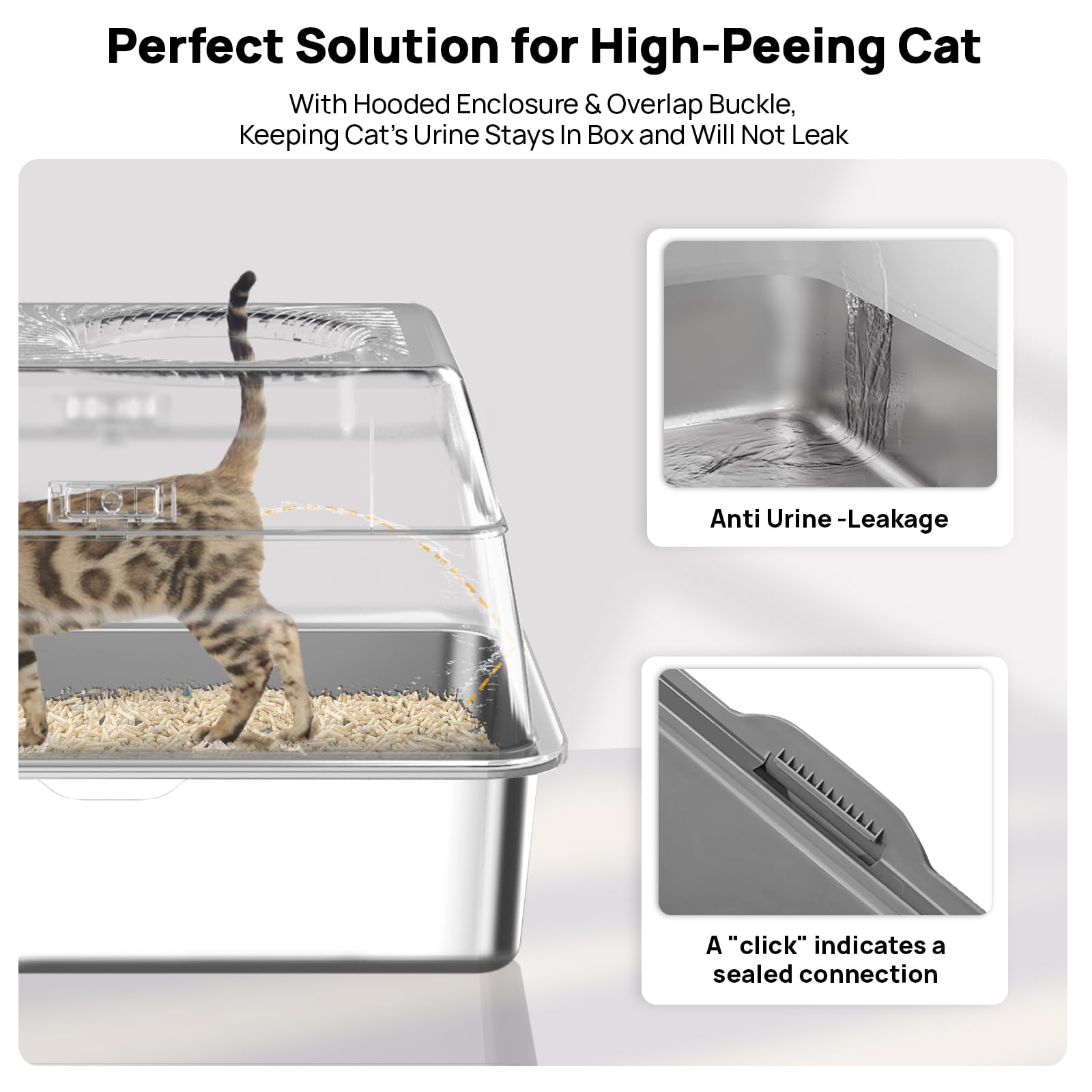 Enclosed design provides privacy and deters dogs around BEST JAJA
