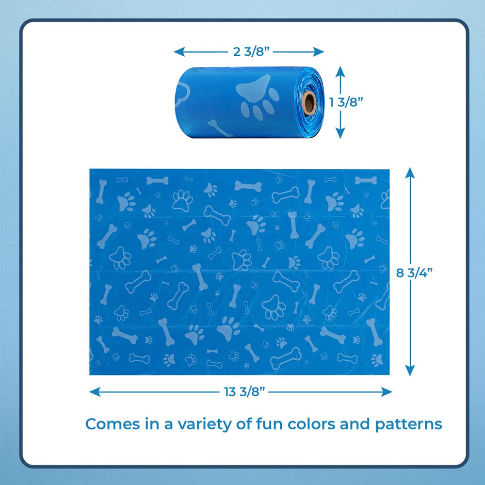 Best Pet Supplies assorted colors dog poop bags help quick cleanup and color coding