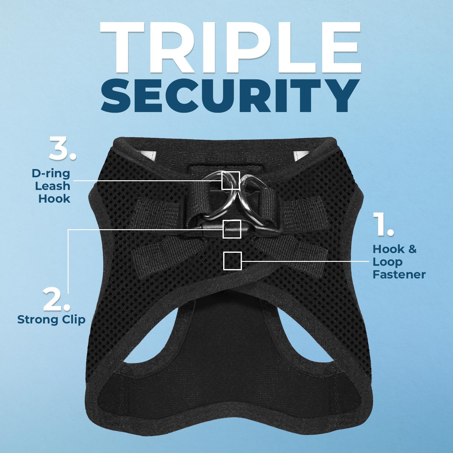 Best Pet Supplies reflective bands on harness enhance visibility during dawn or dusk strolls.